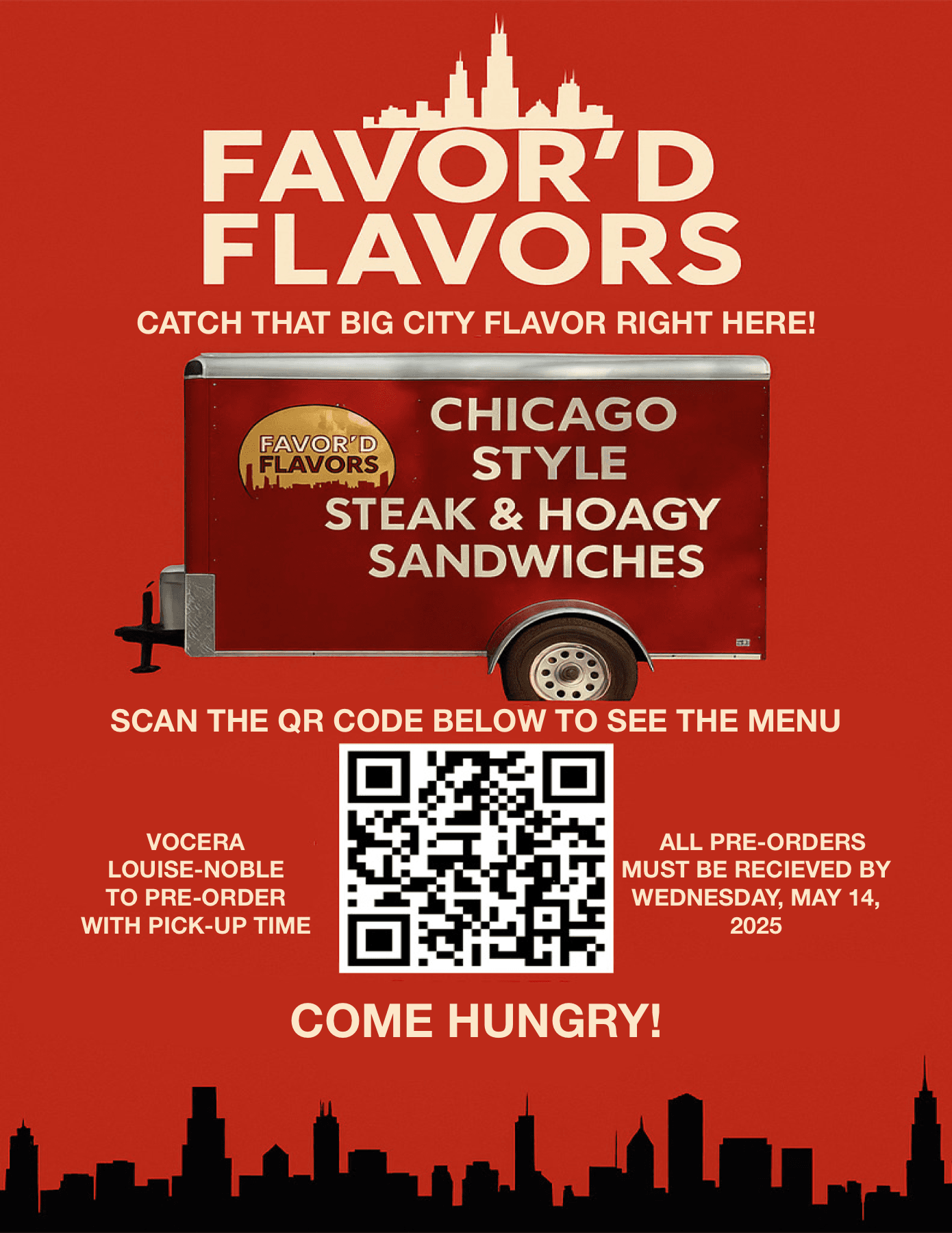 Favor'D Flavors event flyer