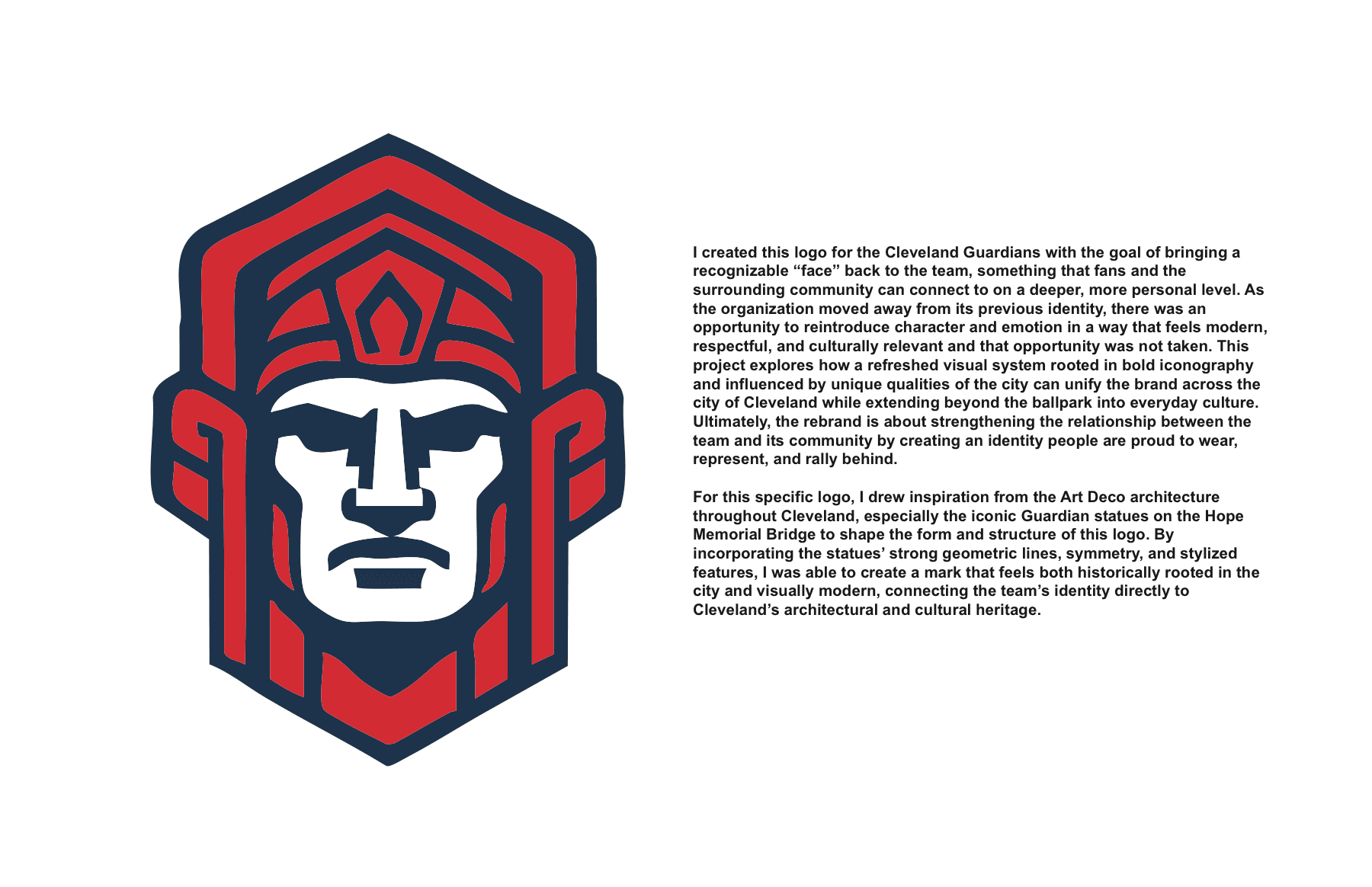 Mascot logo with design rationale