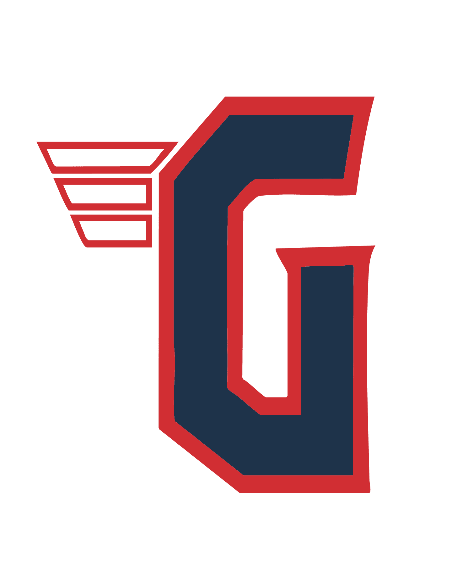 Flying G lettermark sticker