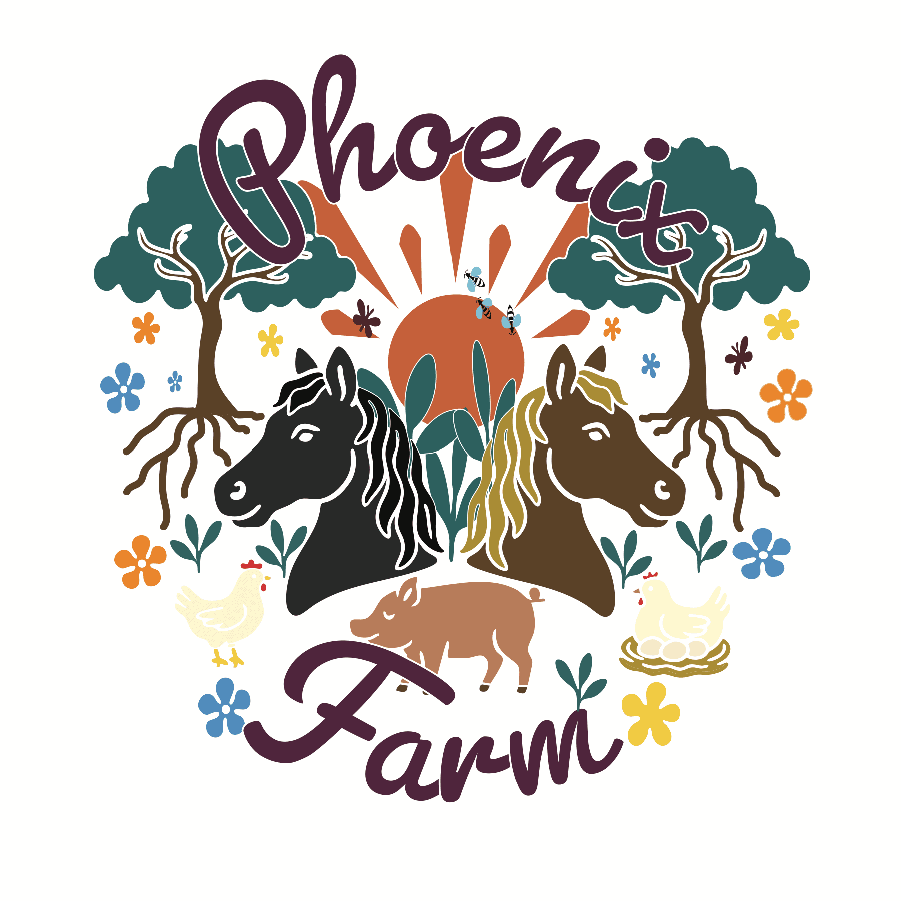 Phoenix Farm main logo on white background